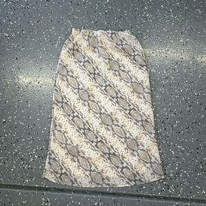 Snake skin skirt